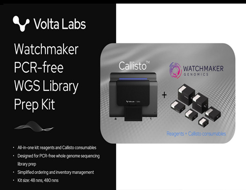 At AGBT 2026, Volta Labs and Watchmaker Genomics Partner to Launch Callisto&trade; Complete Kit for DNA EF Library Prep